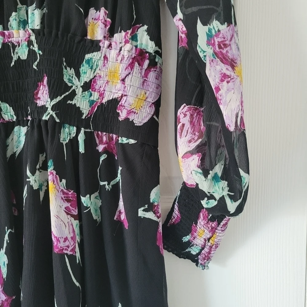 A.L.C Hollis Floral Silk Dress